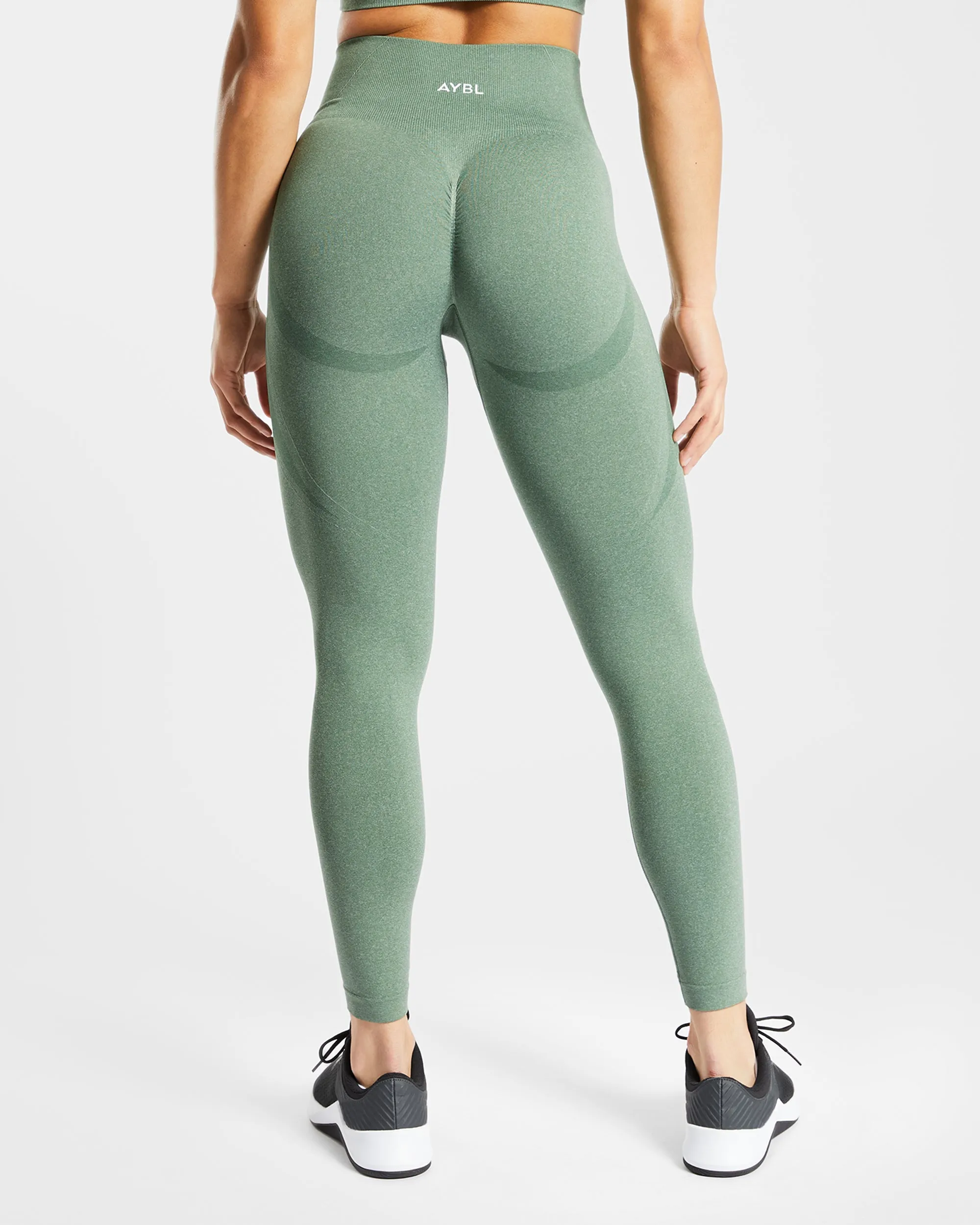 Empower Seamless Leggings - Olive Marl sold by AYBL product image thumbnail 2
