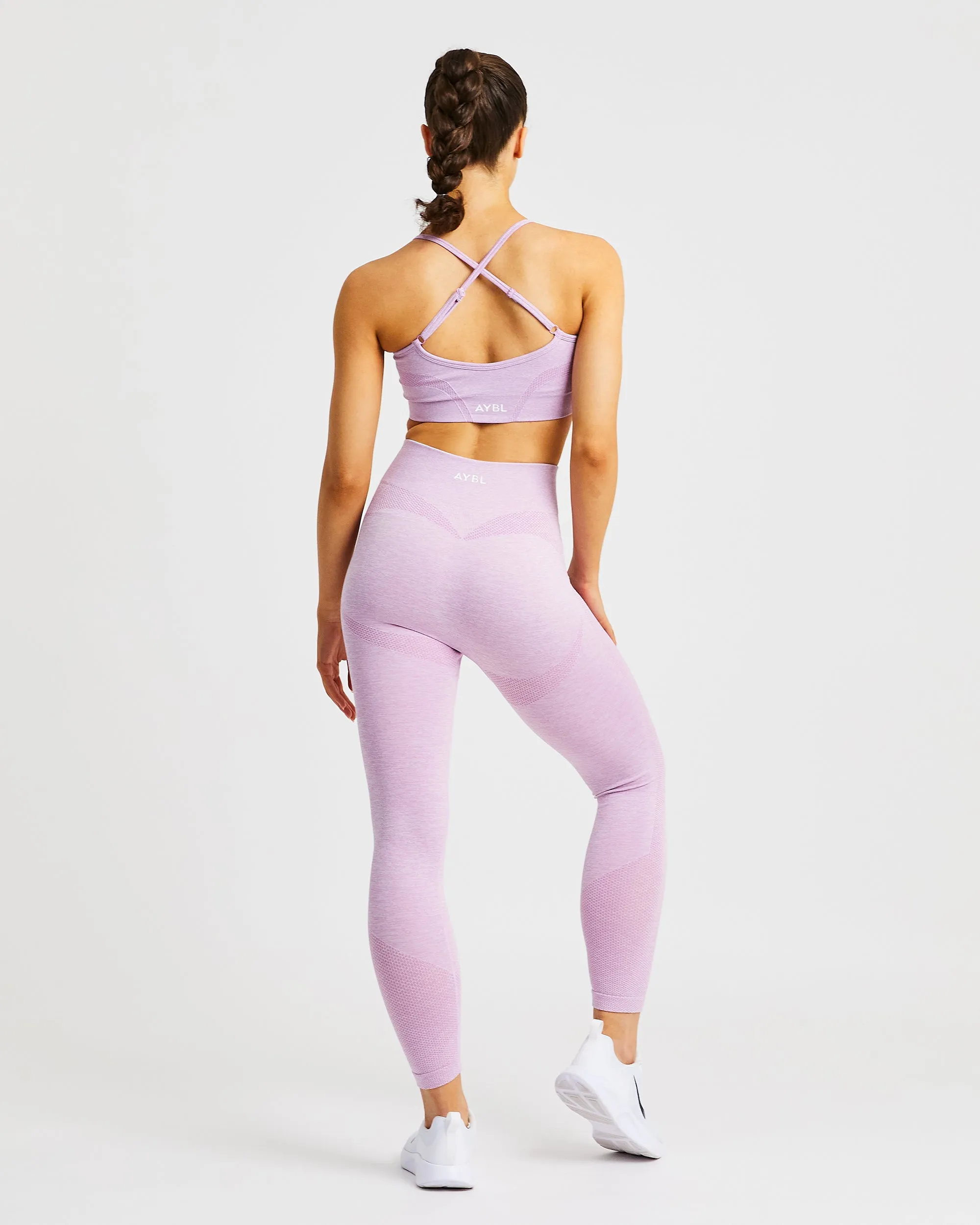 Motion Seamless Sports Bra - Pink sold by AYBL product image thumbnail 4