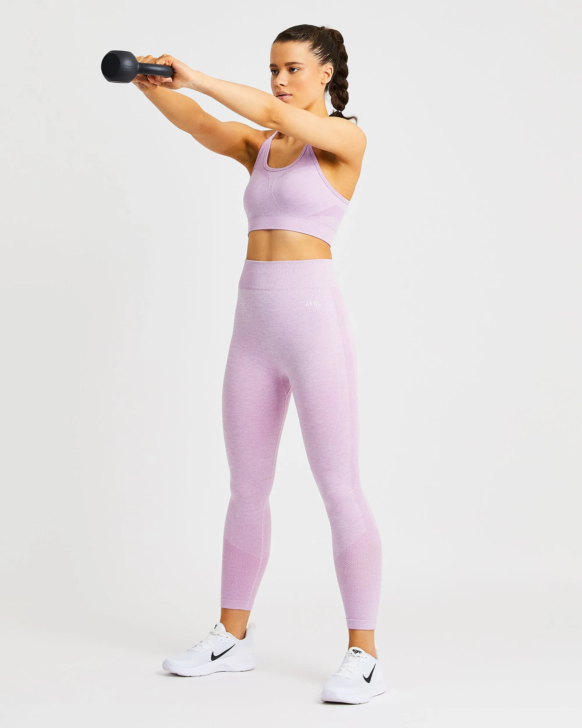 Motion Seamless Sports Bra - Pink sold by AYBL product image thumbnail 5