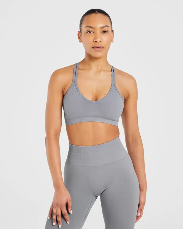 Power Seamless Sports Bra - Grey sold by AYBL