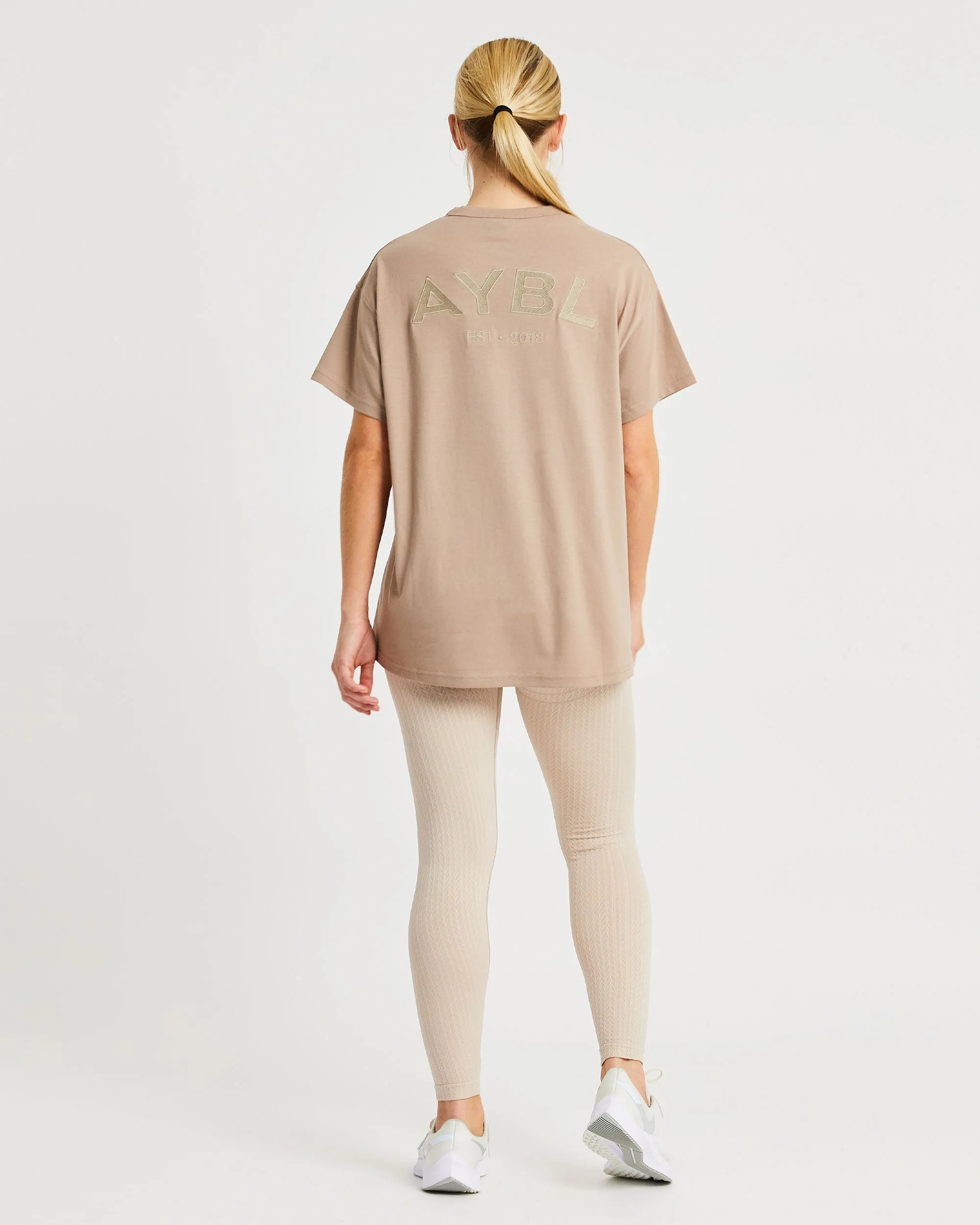 Luxe T Shirt - Mocha sold by AYBL product image thumbnail 4