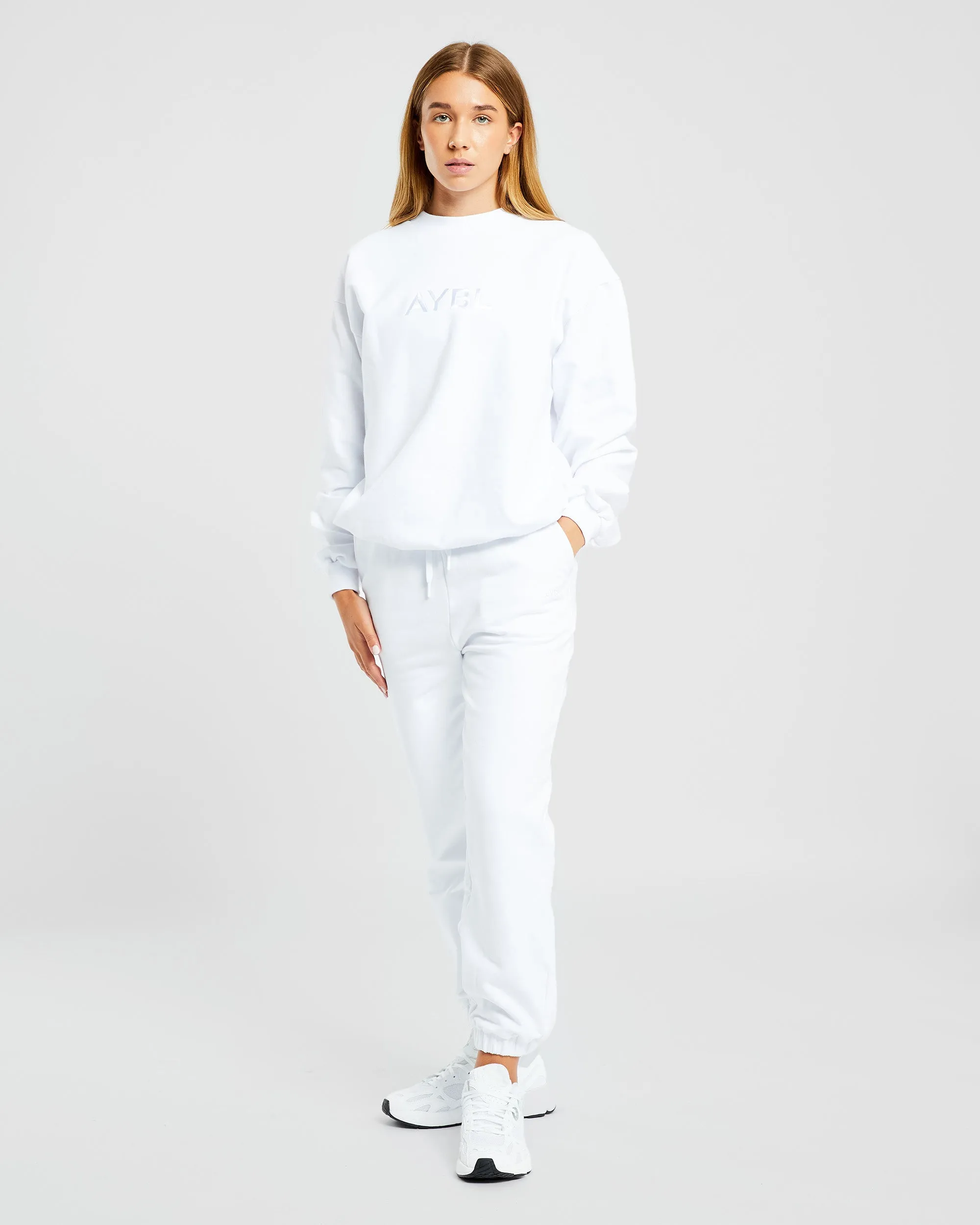 Everyday Relaxed Sweater - White sold by AYBL product image thumbnail 3