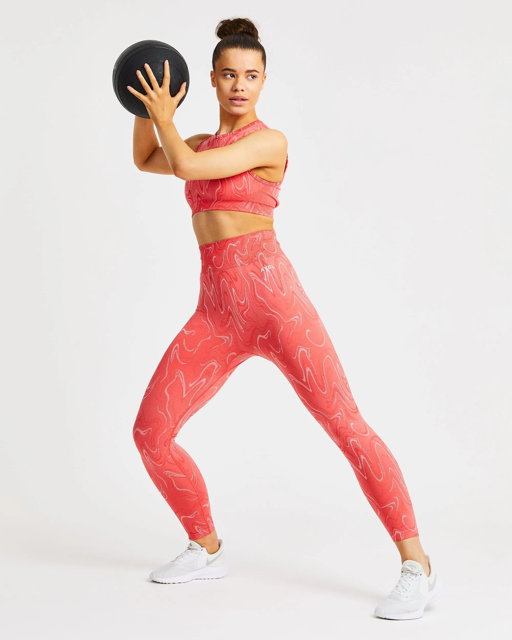 Velocity Seamless Leggings - Coral sold by AYBL product image thumbnail 5