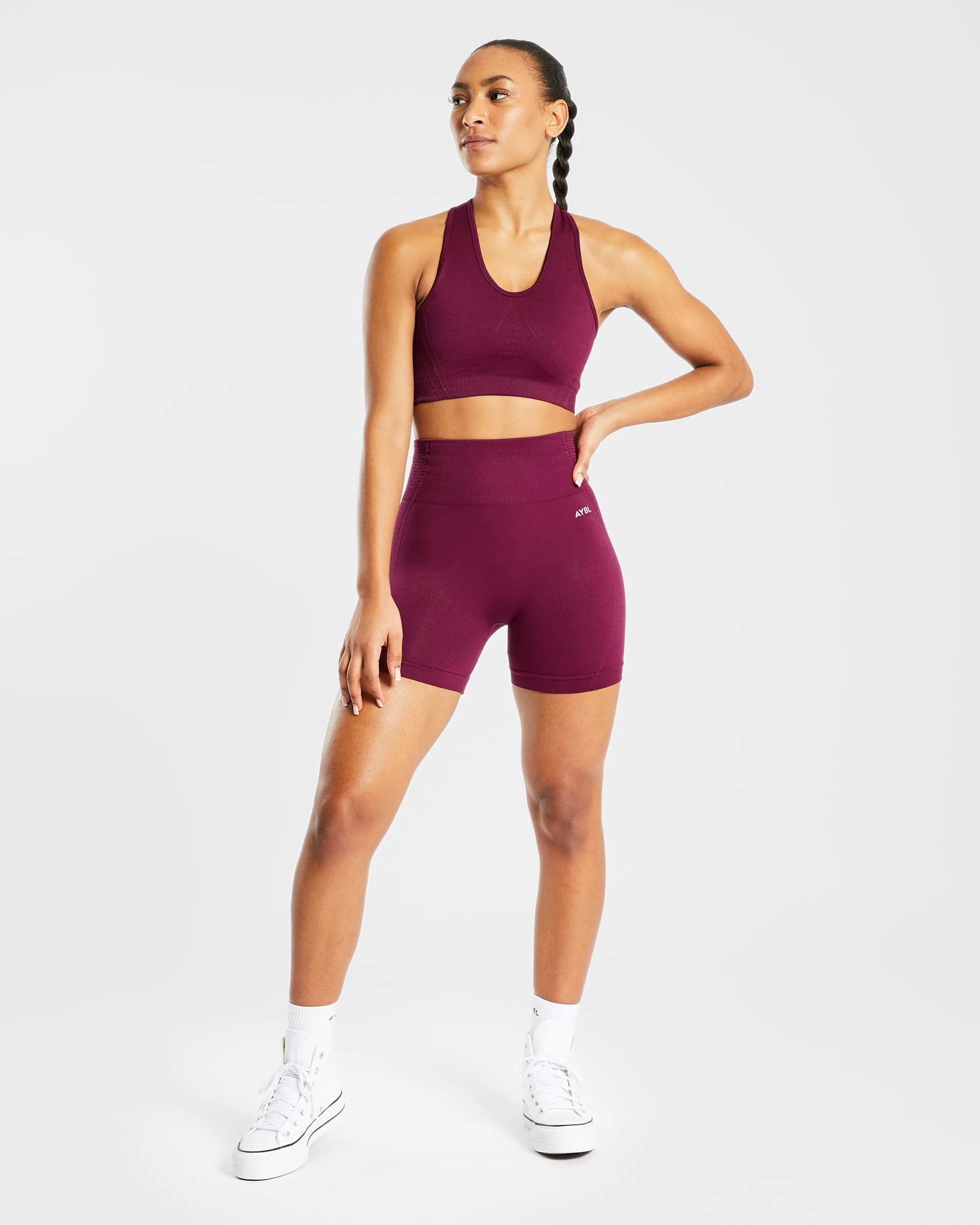 Balance V2 Seamless Shorts - Purple Wine sold by AYBL product image thumbnail 3