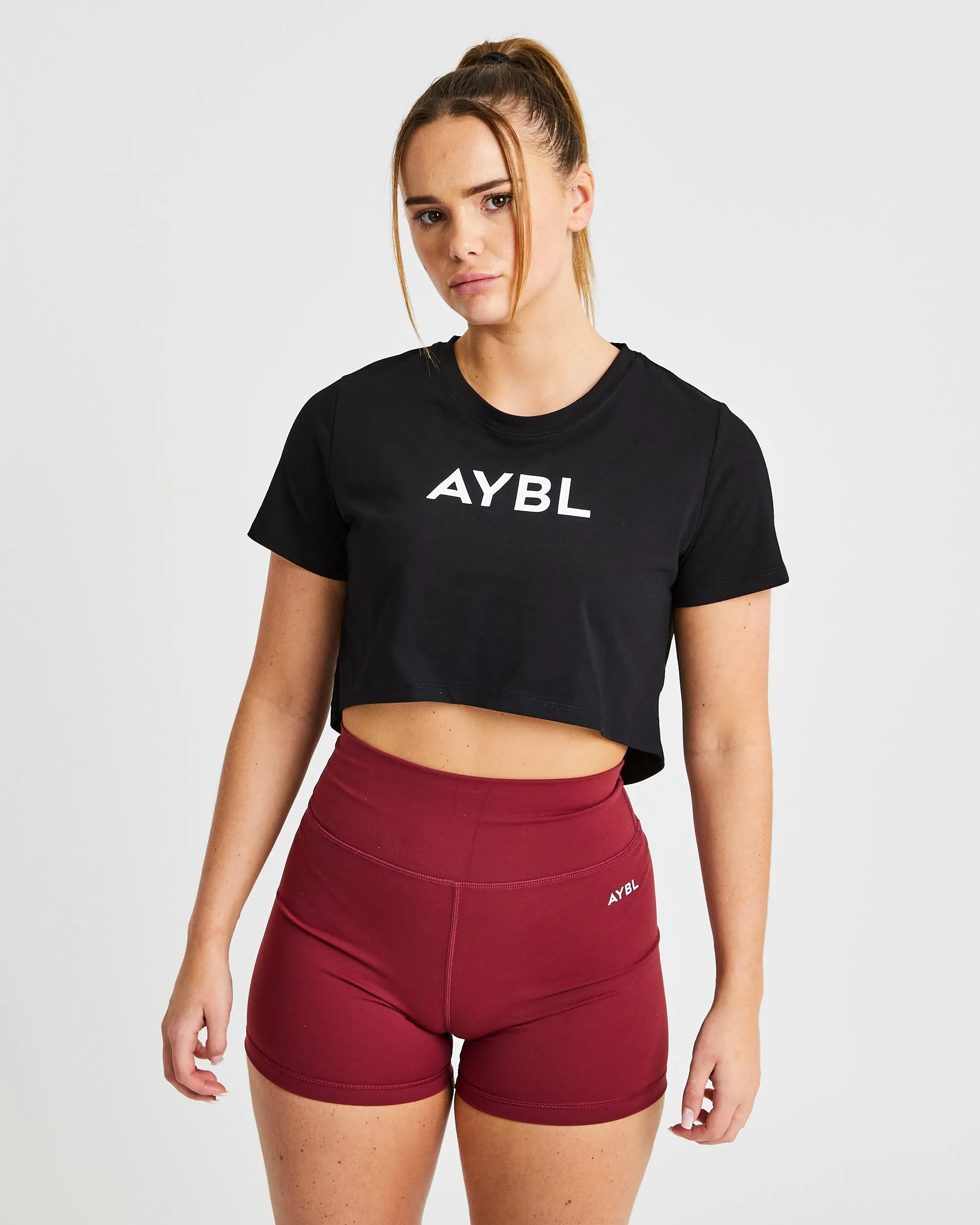 Crop T Shirt - Black sold by AYBL