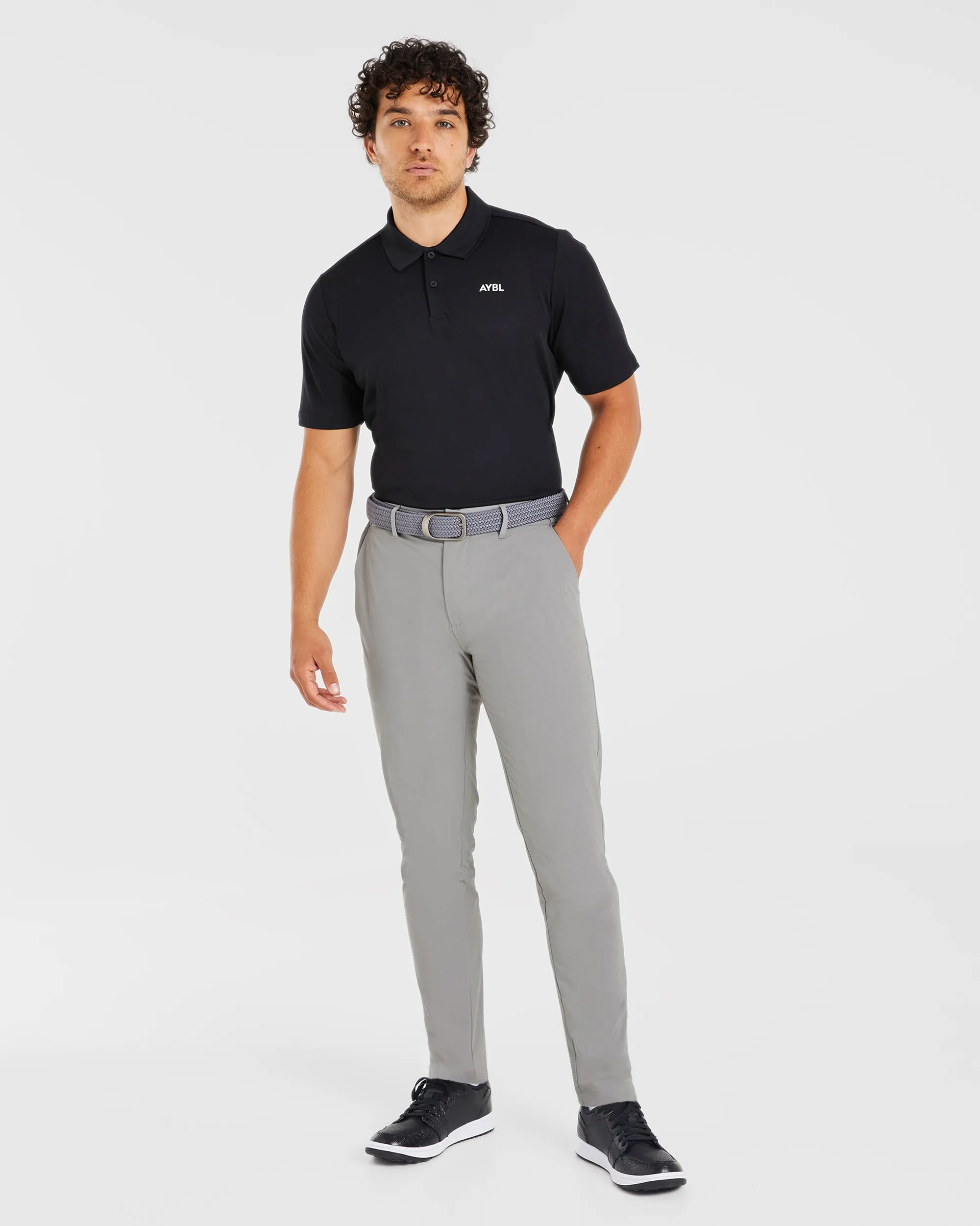 Performance Polo Shirt - Black sold by AYBL product image thumbnail 3