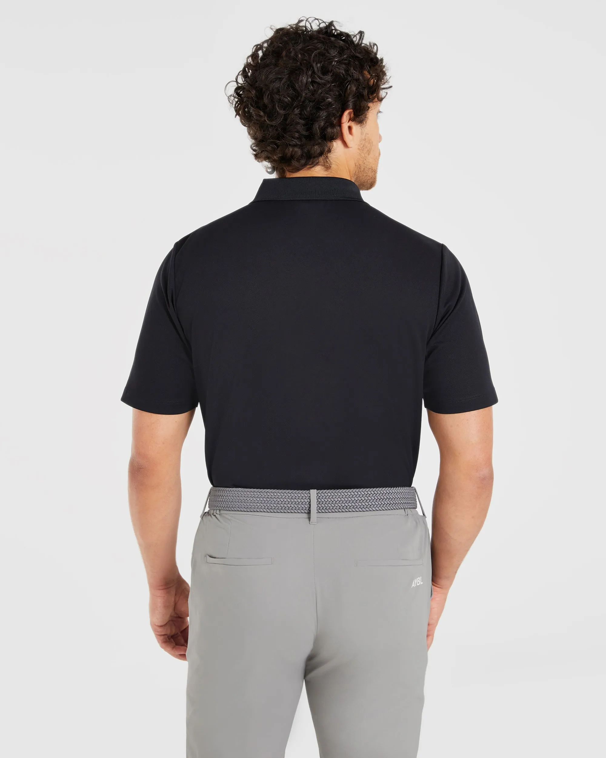 Performance Polo Shirt - Black sold by AYBL product image thumbnail 2