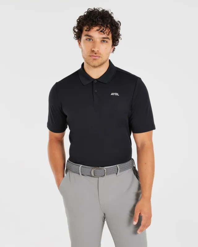 Performance Polo Shirt - Black sold by AYBL