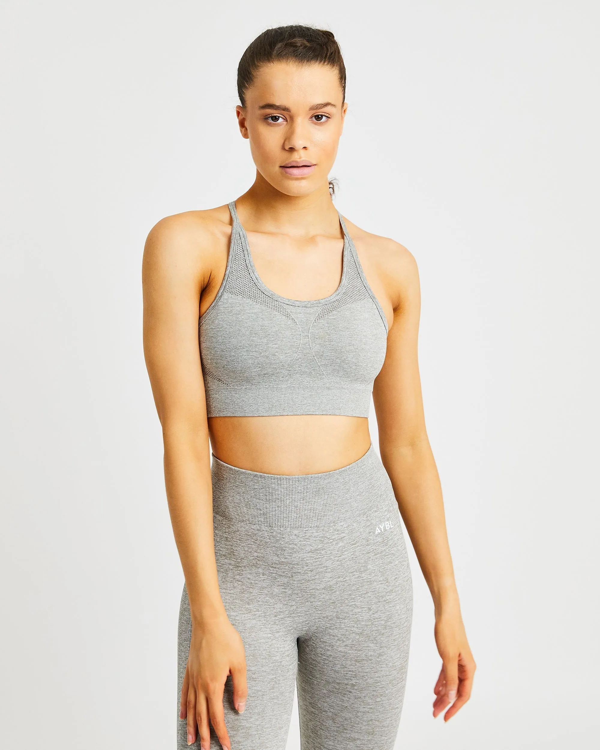 Motion Seamless Sports Bra - Khaki sold by AYBL
