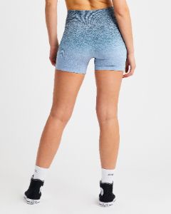 Pulse Ombré Seamless Shorts - Teal sold by AYBL