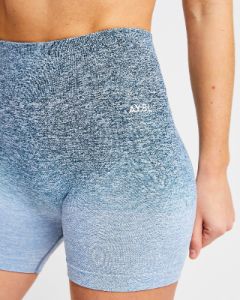 Pulse Ombré Seamless Shorts - Teal sold by AYBL