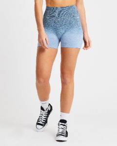 Pulse Ombré Seamless Shorts - Teal sold by AYBL