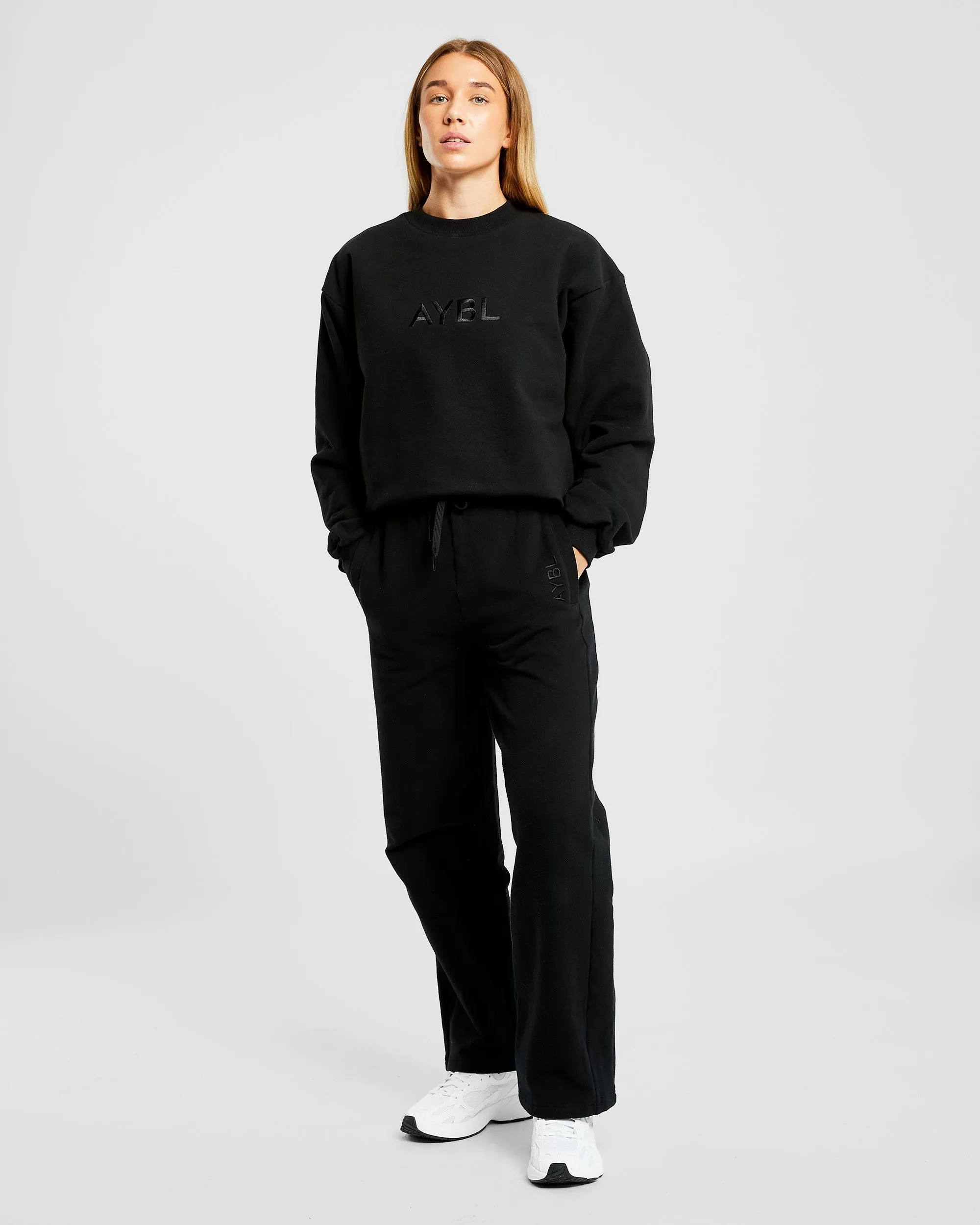 Everyday Relaxed Sweater - Black sold by AYBL product image thumbnail 3