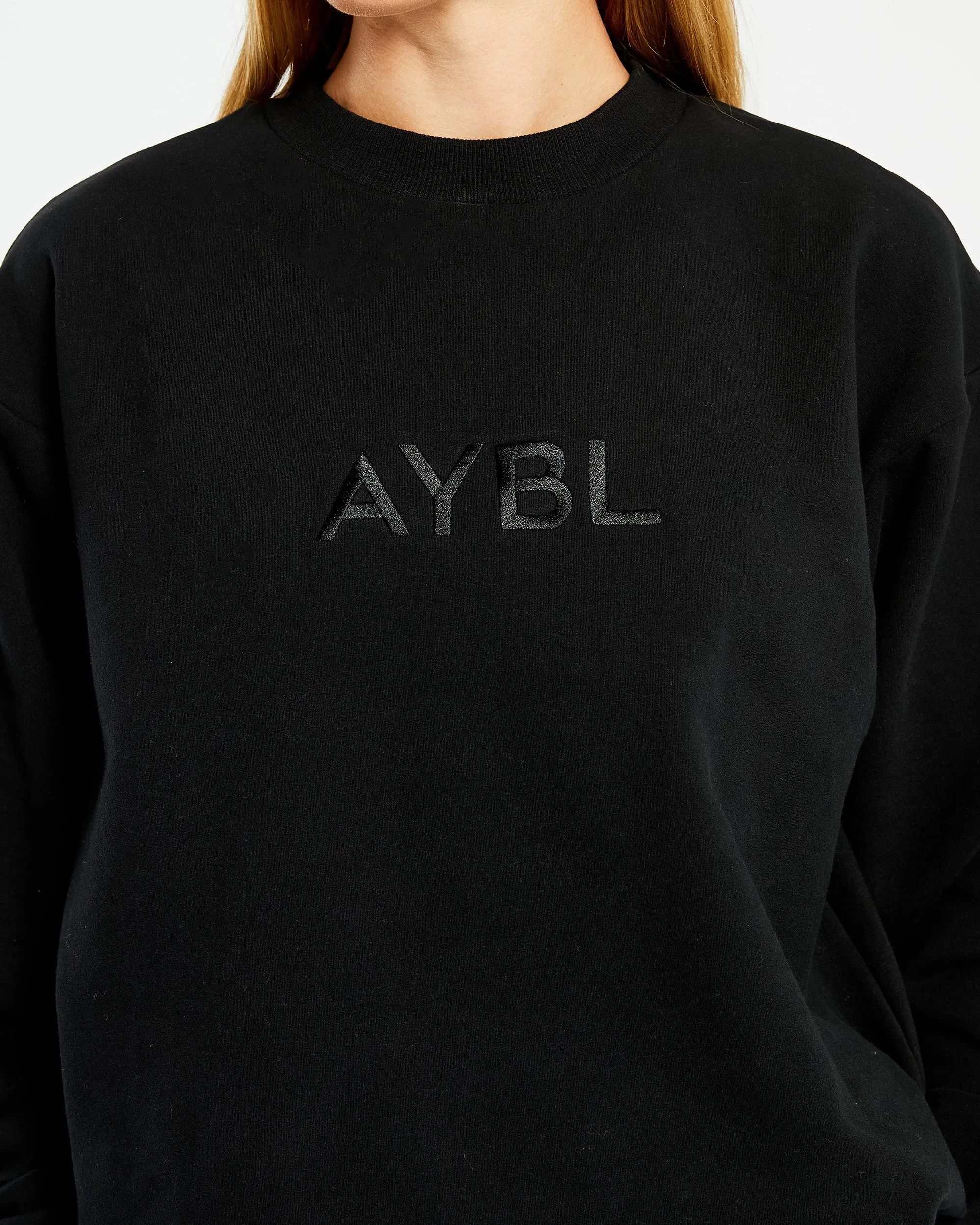 Everyday Relaxed Sweater - Black sold by AYBL product image thumbnail 5