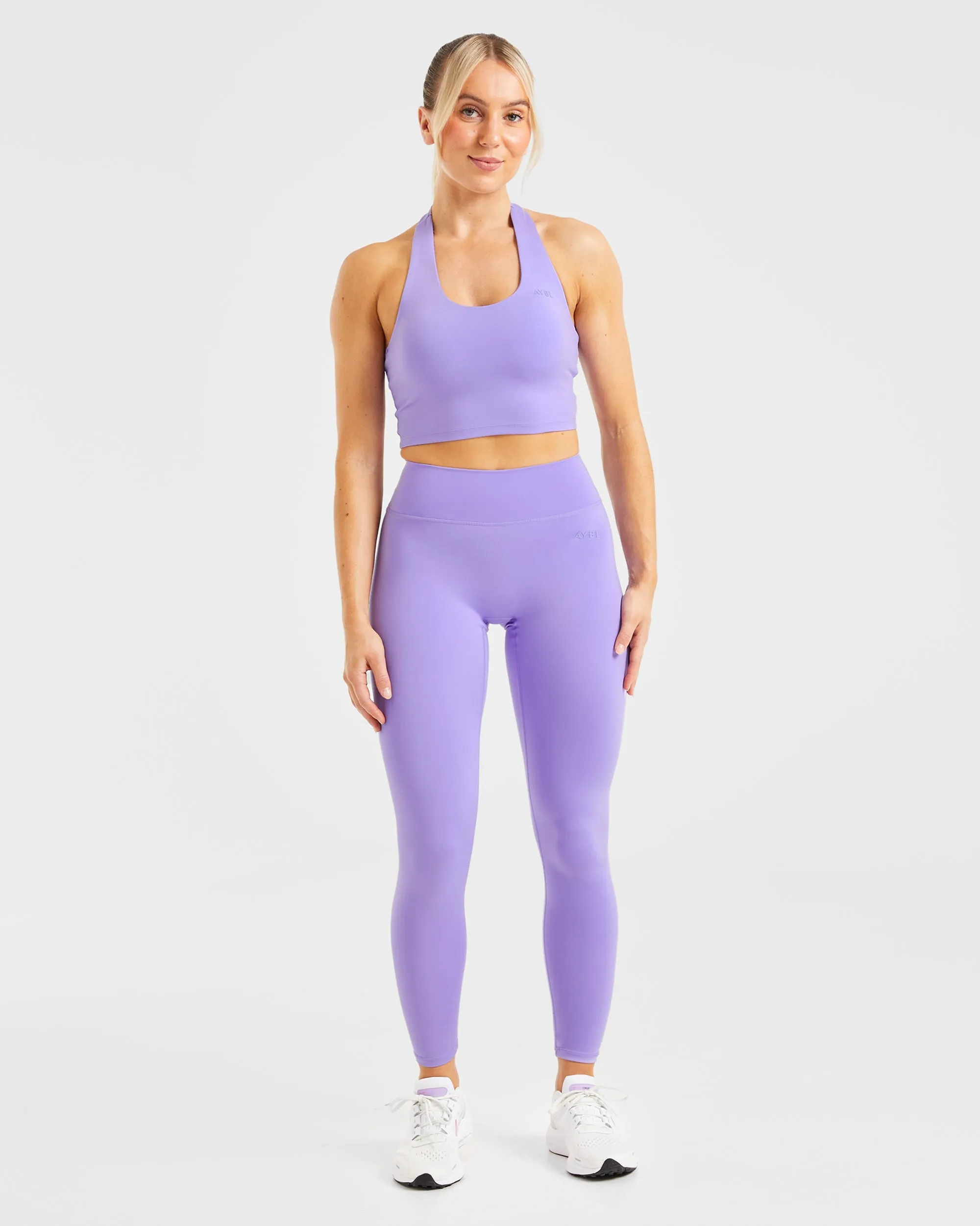 Staple Halterneck Crop Top - Vibrant Violet sold by AYBL product image thumbnail 3