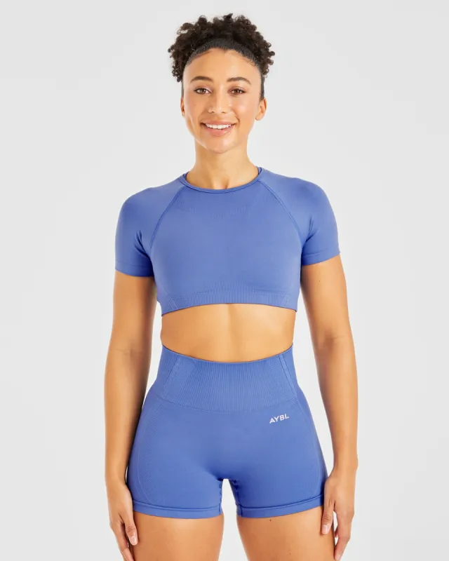 Balance V3 Seamless Crop Top - Bright Cobalt sold by AYBL