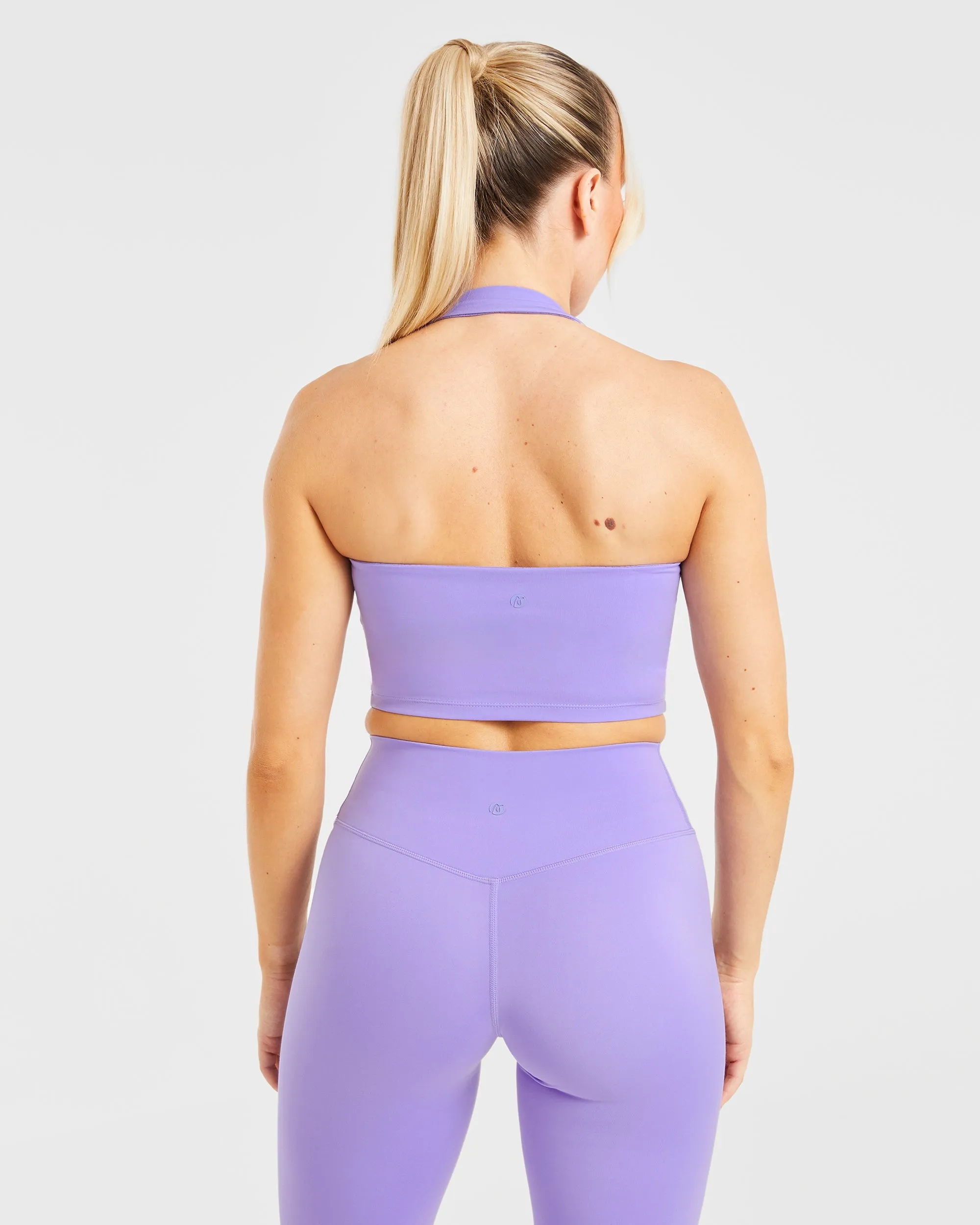 Staple Halterneck Crop Top - Vibrant Violet sold by AYBL product image thumbnail 2