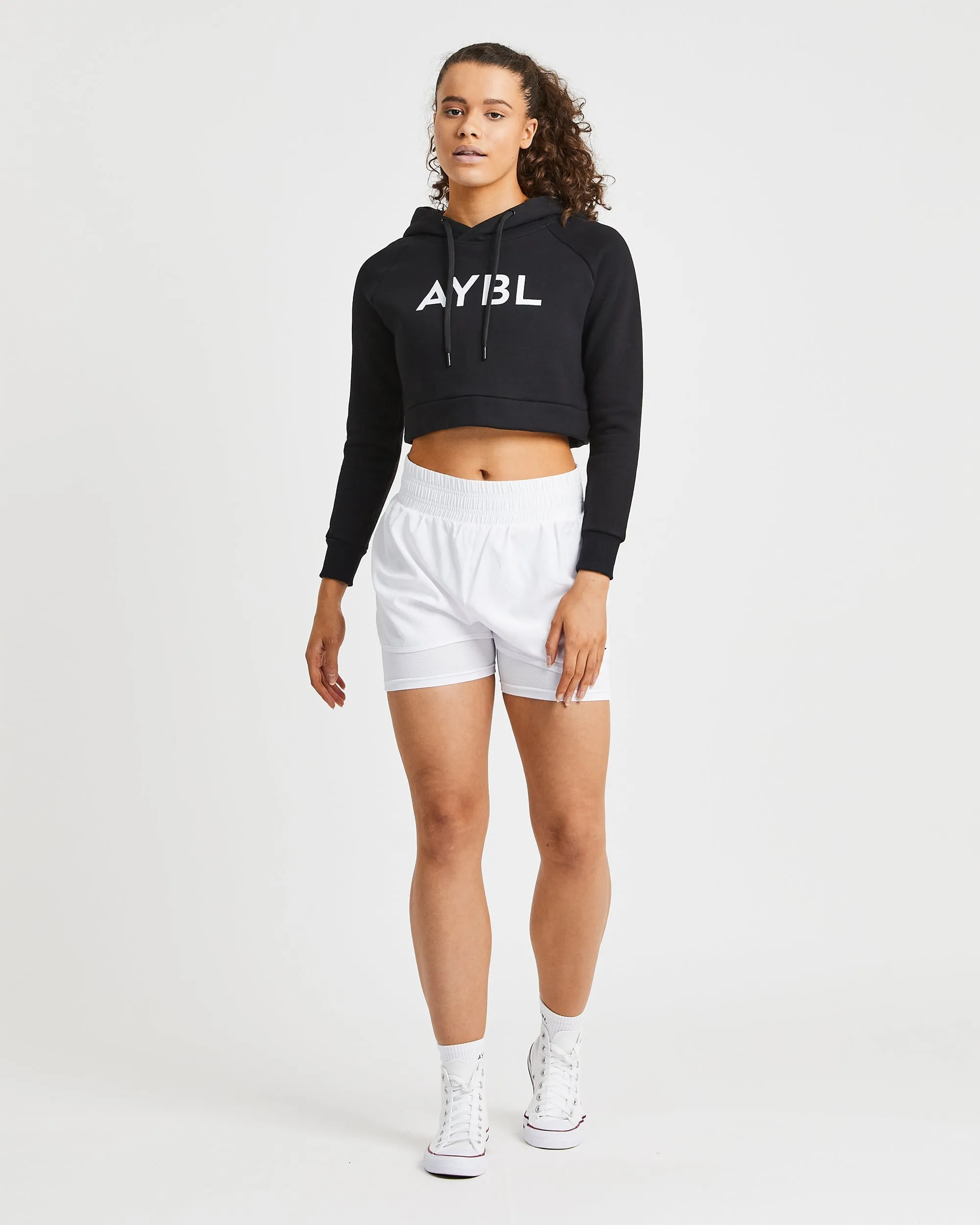 Staple Crop Hoodie - Black sold by AYBL product image thumbnail 3