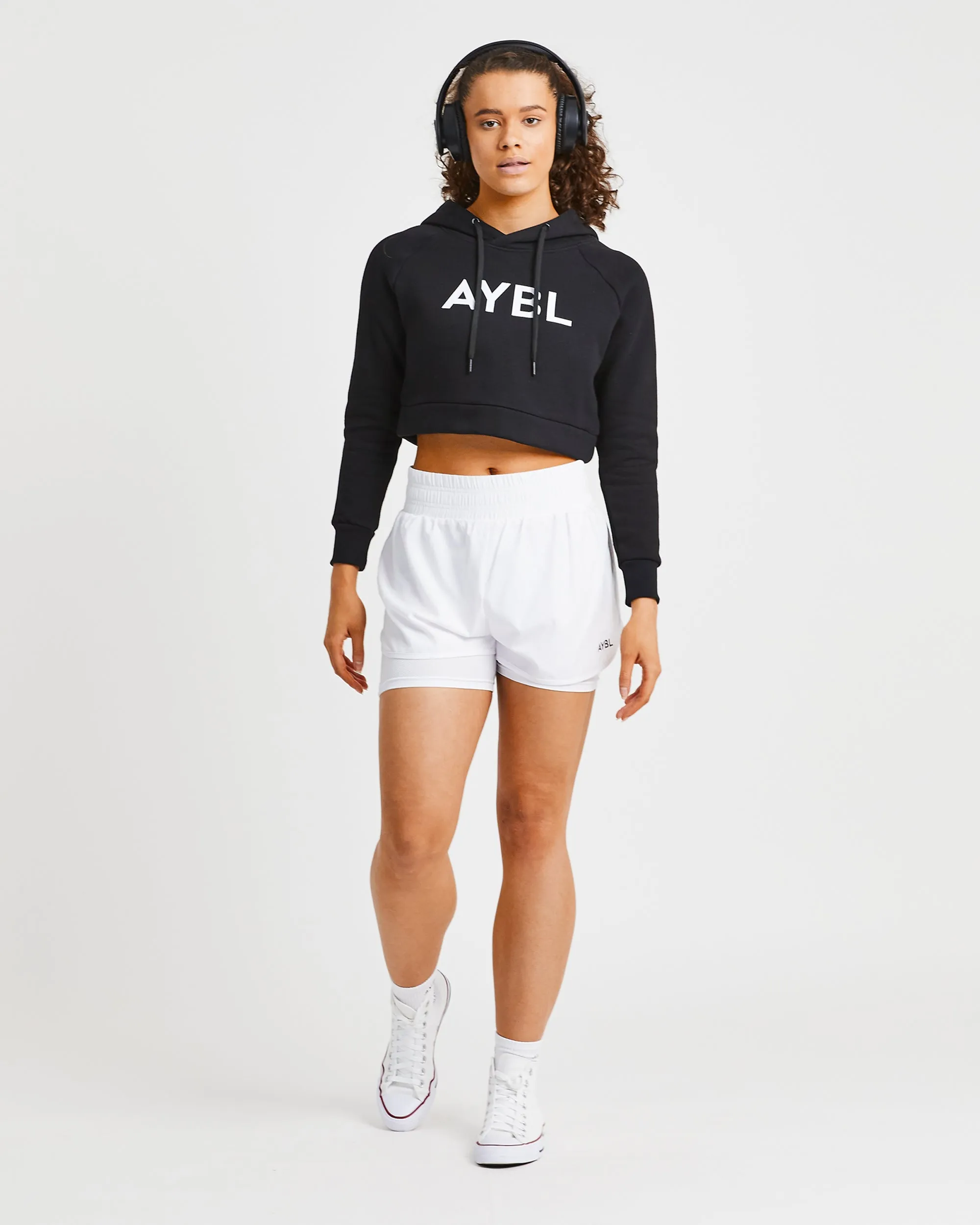 Staple Crop Hoodie - Black sold by AYBL product image thumbnail 5