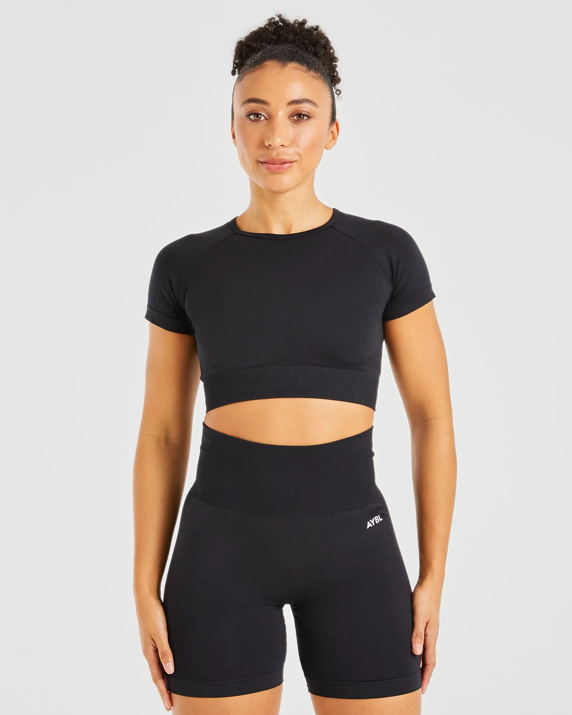 Empower Seamless Crop Top - Black sold by AYBL