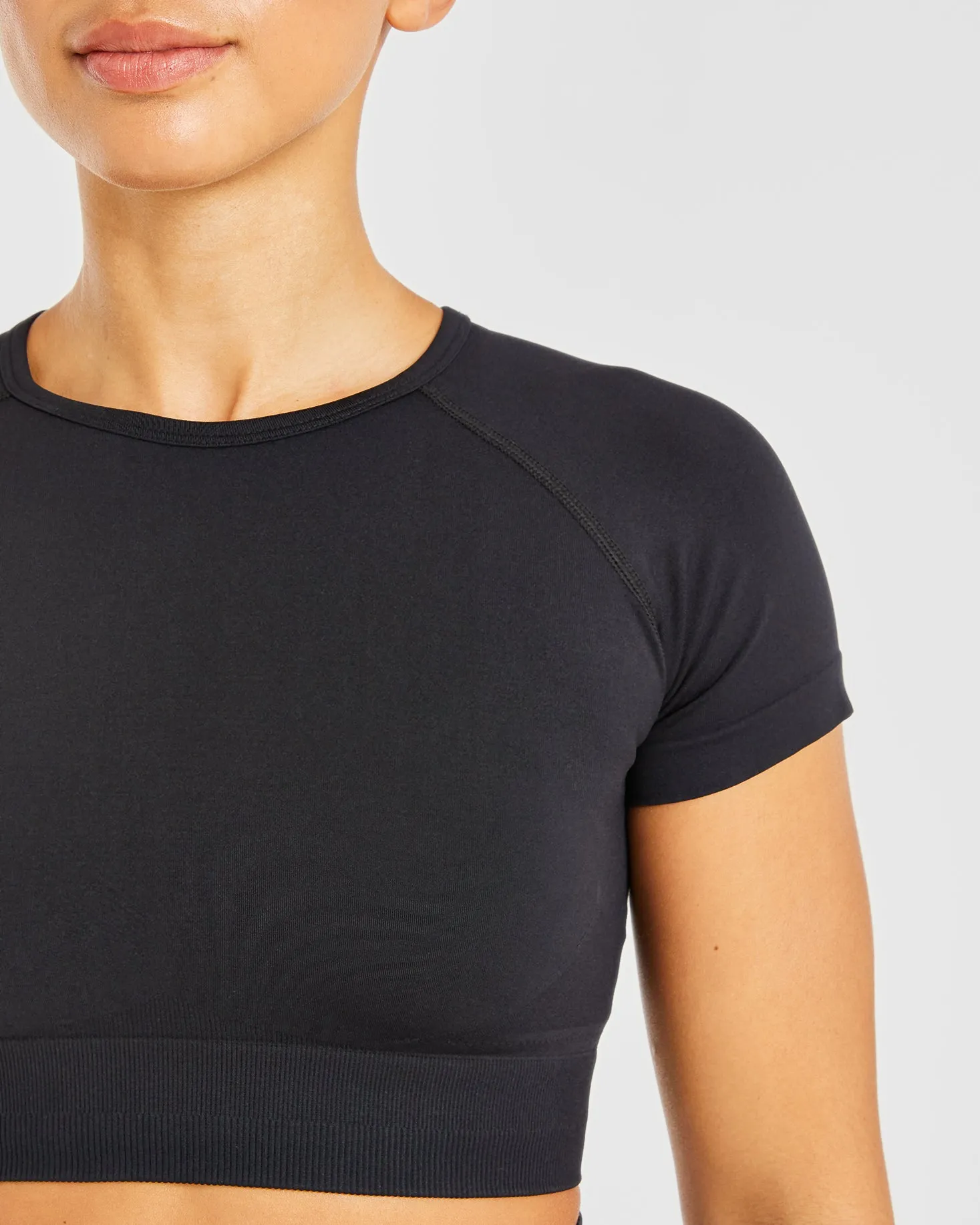 Empower Seamless Crop Top - Black sold by AYBL product image thumbnail 5