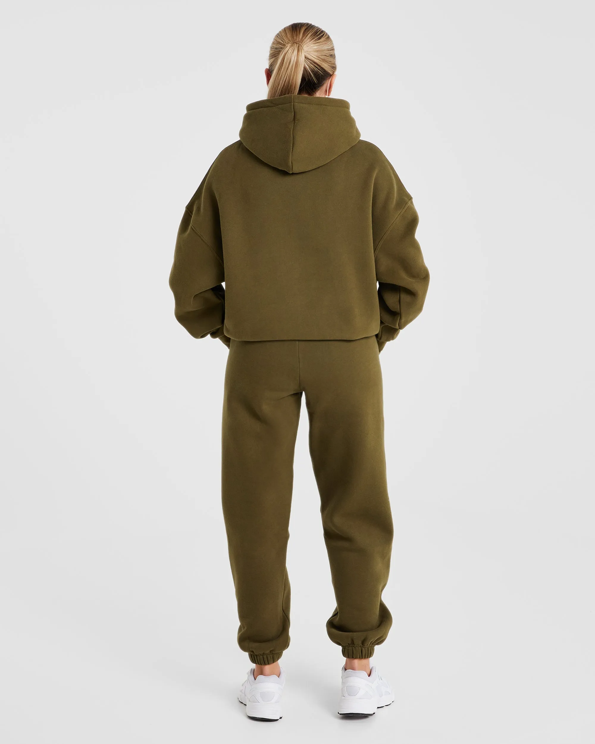 Varsity Oversized Joggers - Khaki sold by AYBL product image thumbnail 4