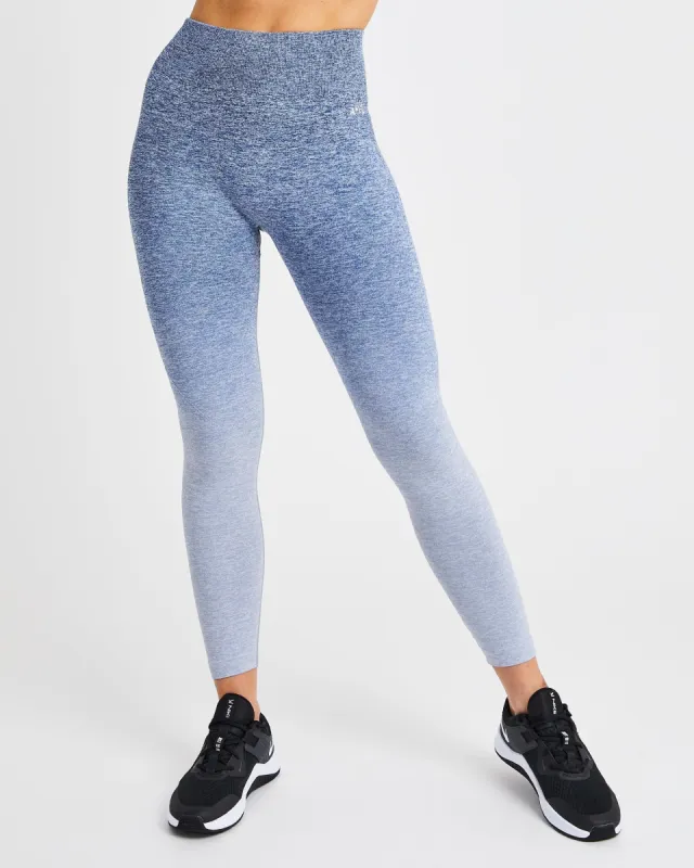 Pulse Ombré Seamless Leggings - Navy sold by AYBL
