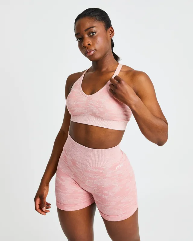 Evolve Camo Seamless Sports Bra - Pink sold by AYBL