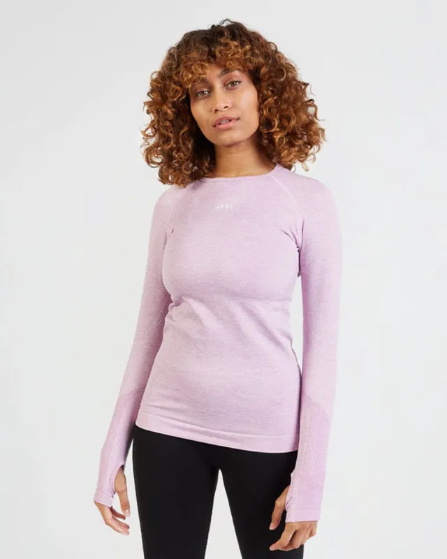 Motion Seamless Long Sleeve Top - Pink sold by AYBL
