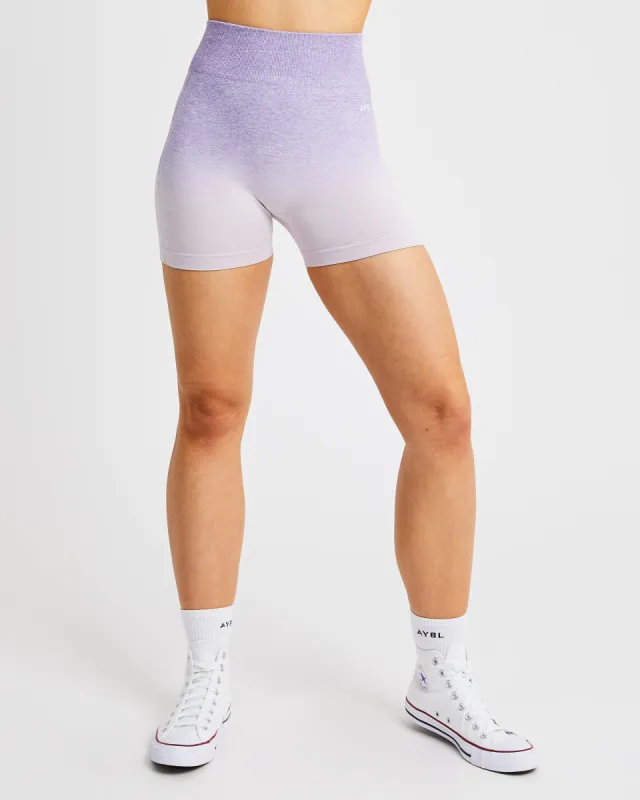 Pulse Ombré Seamless Shorts - Lilac sold by AYBL