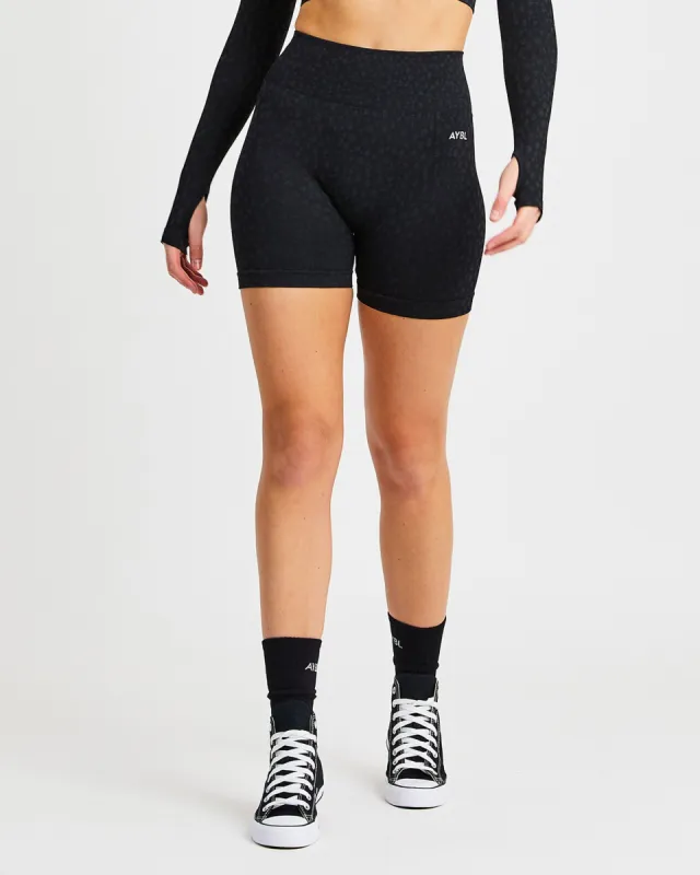 Evolve Speckle Seamless Shorts - Black sold by AYBL