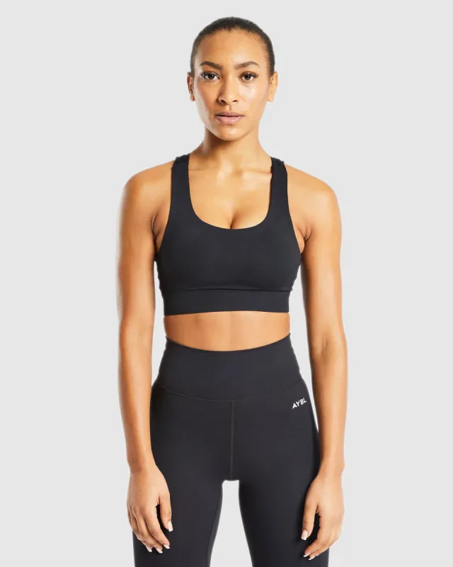 Core Sports Bra - Black sold by AYBL