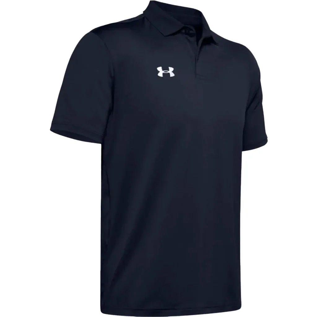 Under Armour Men's Midnight Navy Team Performance Polo sold by Merchology