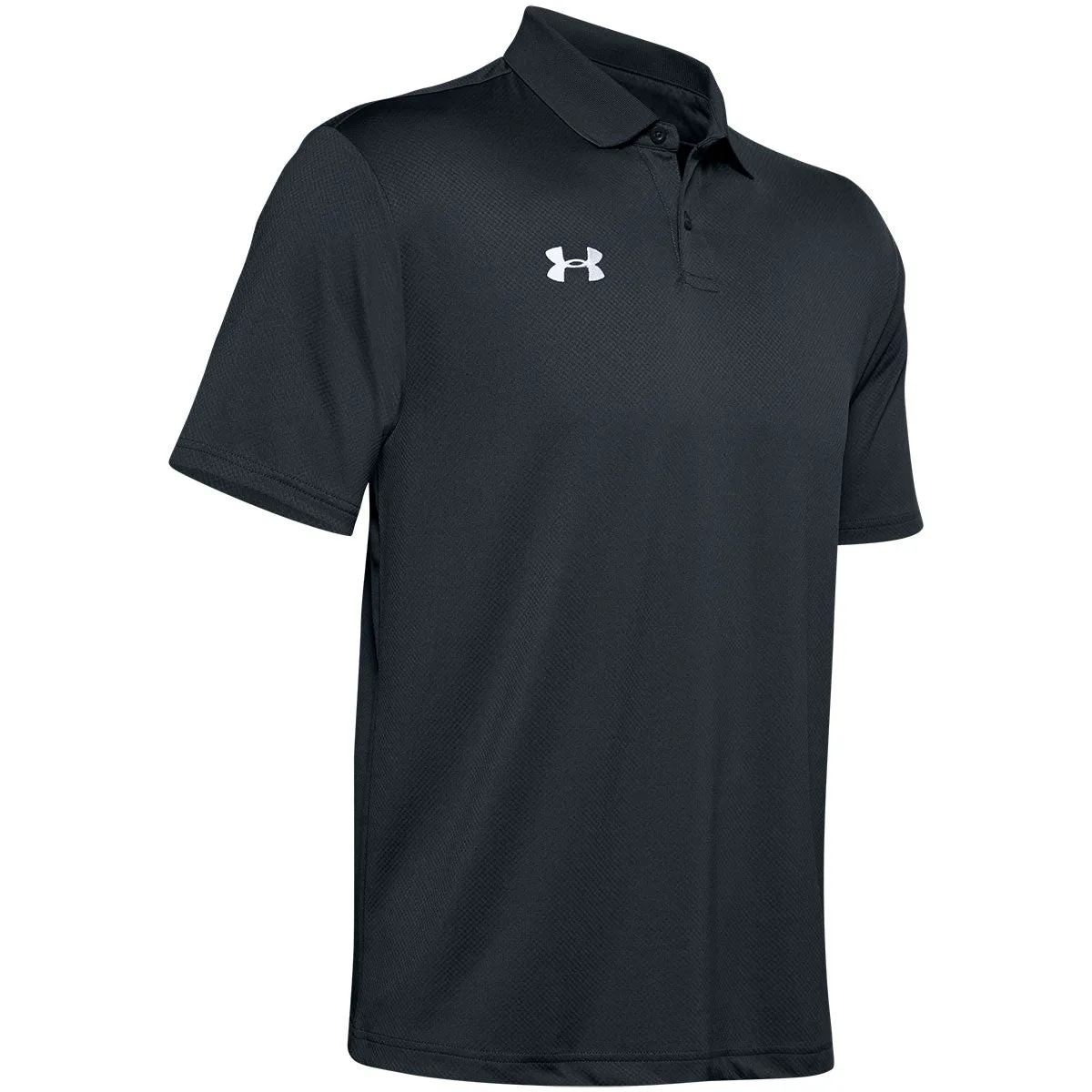 Under Armour Men's Stealth Gray Team Performance Polo sold by Merchology