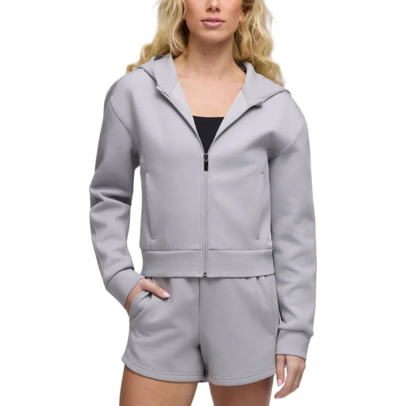 UNRL Women's Core Grey Essence Full-Zip Hoodie made by Merchology