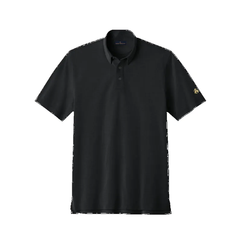 Brooks Brothers Deep Black Men's Pinpoint Pique Dress Polo sold by Merchology