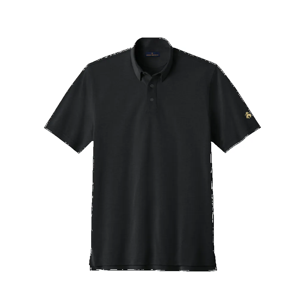 Brooks Brothers Deep Black Men's Pinpoint Pique Dress Polo sold by Merchology