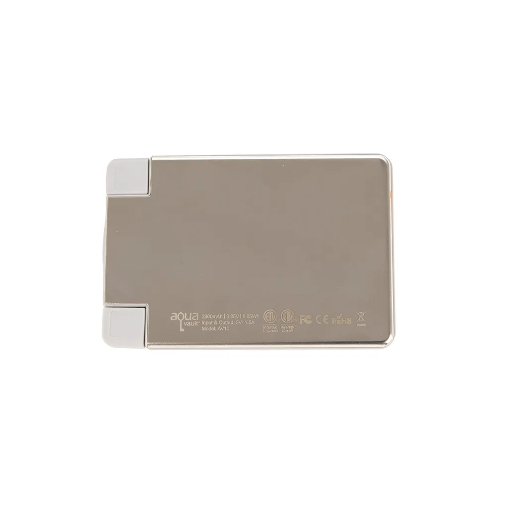 AquaVault Platinum ChargeCard Power Bank 2,300 mAh sold by Merchology product image thumbnail 5