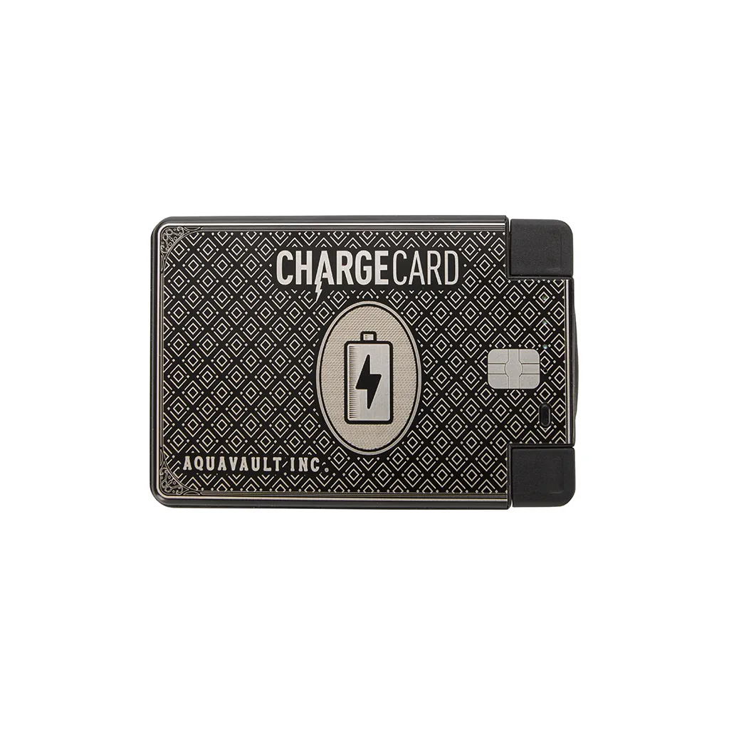 AquaVault Black ChargeCard Power Bank 2,300 mAh sold by Merchology product image thumbnail 2