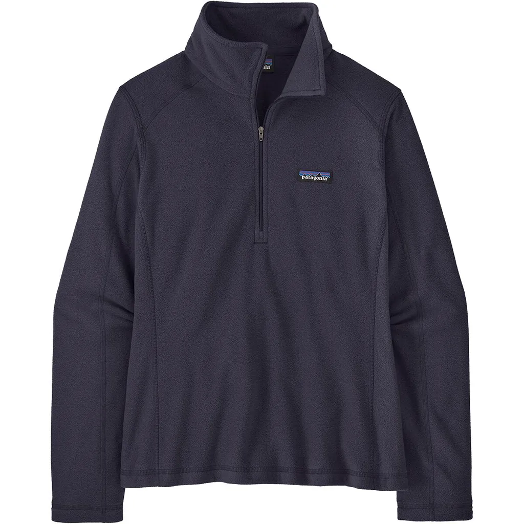Patagonia Women's Sunken Blue Micro D 1/4-Zip sold by Merchology