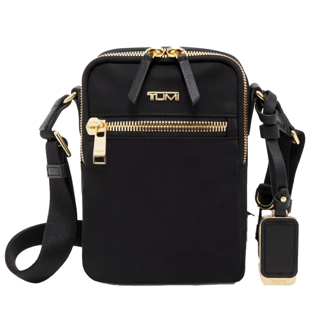 TUMI Black Voyageur Persia Crossbody sold by Merchology