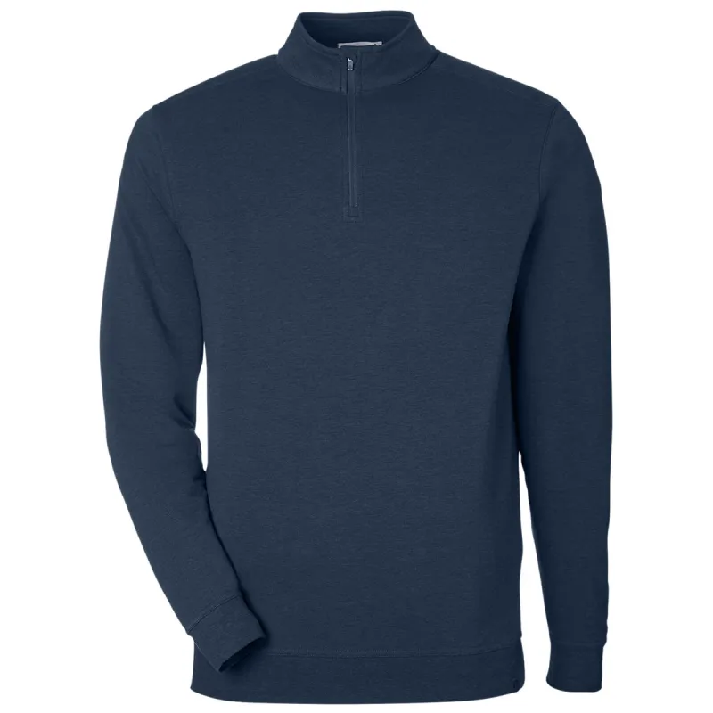 tasc Men's Classic Navy Cloud French Terry Quarter-Zip made by Merchology