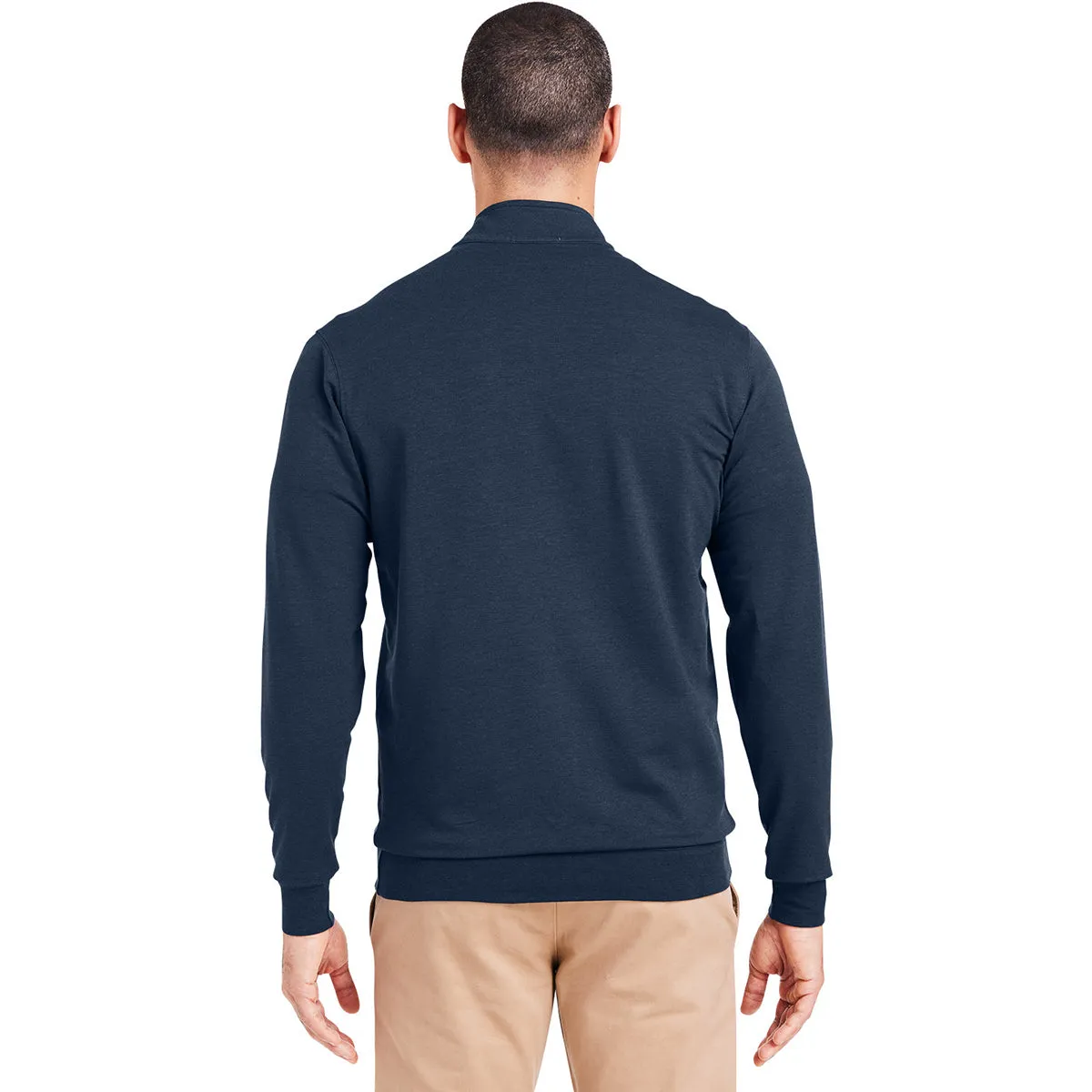 tasc Men's Classic Navy Cloud French Terry Quarter-Zip sold by Merchology product image thumbnail 5