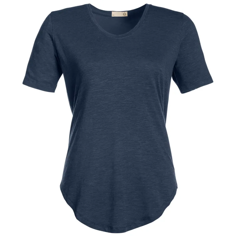 tasc Women's Classic Navy Longline T-Shirt made by Merchology