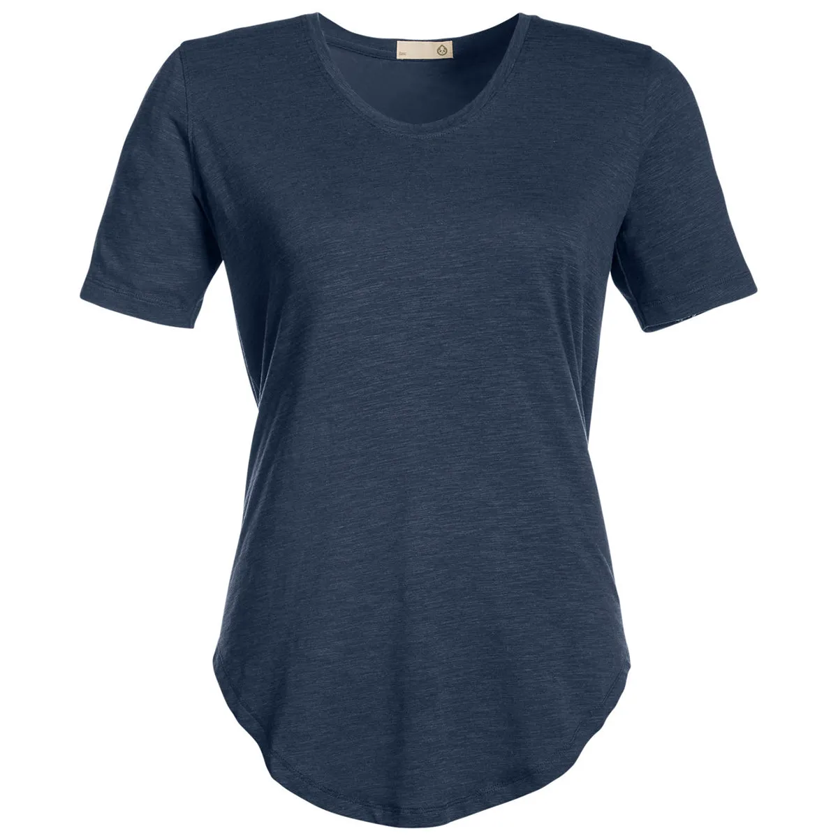 tasc Women's Classic Navy Longline T-Shirt sold by Merchology