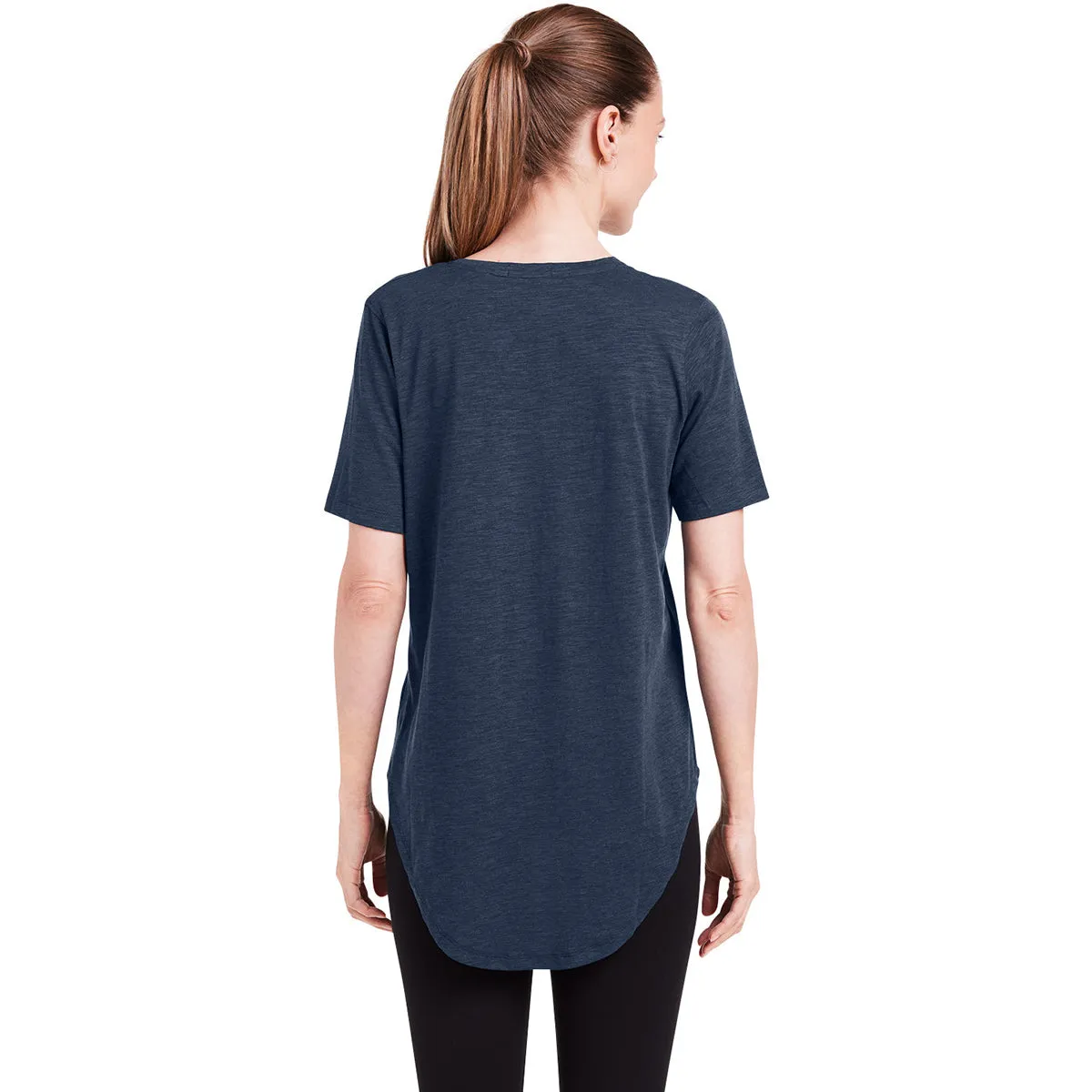 tasc Women's Classic Navy Longline T-Shirt sold by Merchology product image thumbnail 5