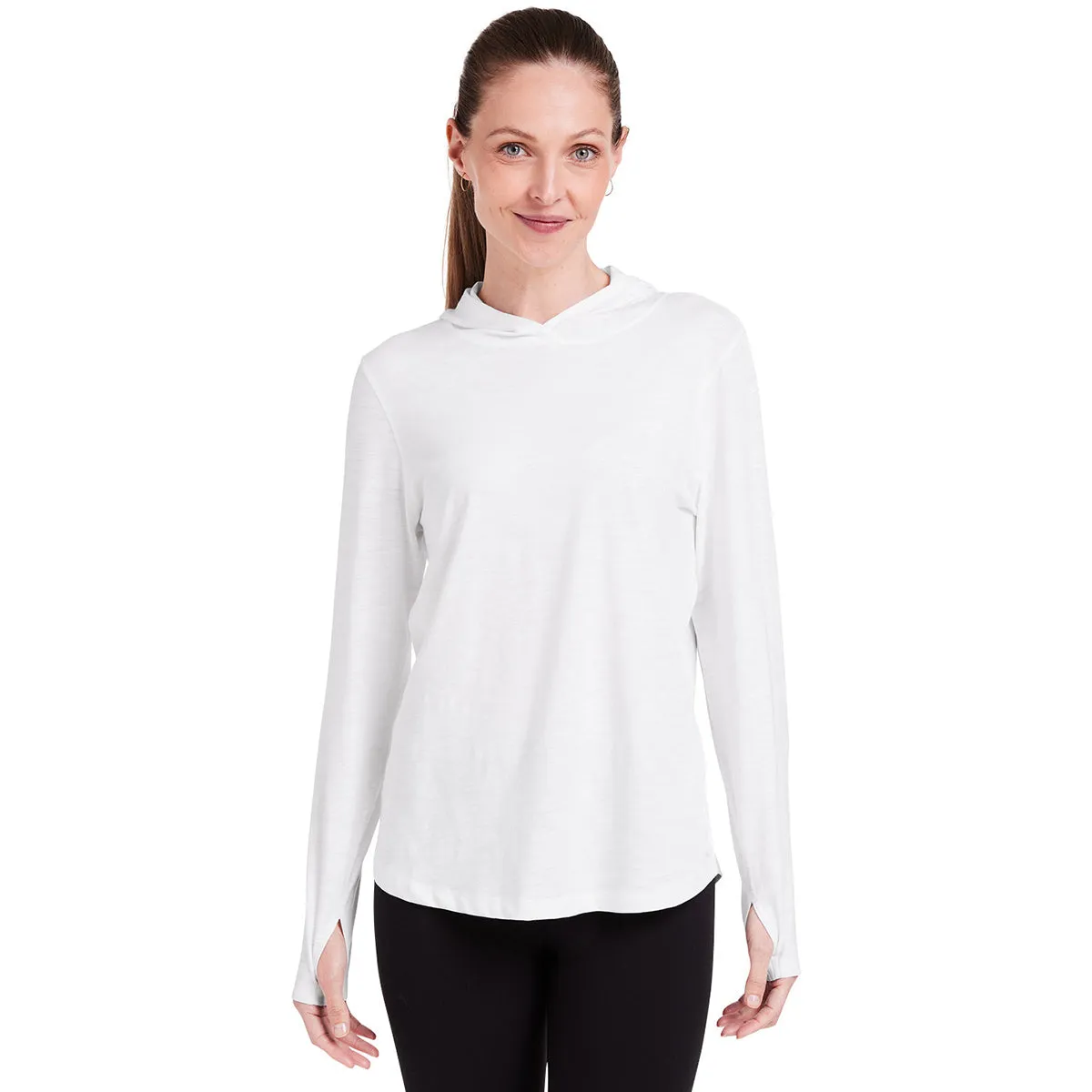 tasc Women's White Recess Hooded Pullover sold by Merchology product image thumbnail 4