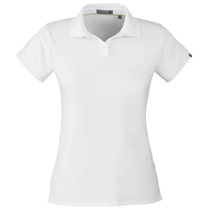 tasc Women's White Air Lightweight Polo made by Merchology