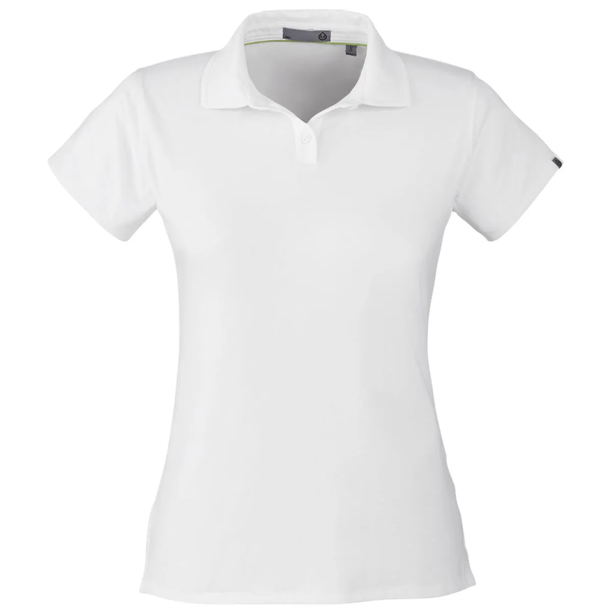 tasc Women's White Air Lightweight Polo sold by Merchology