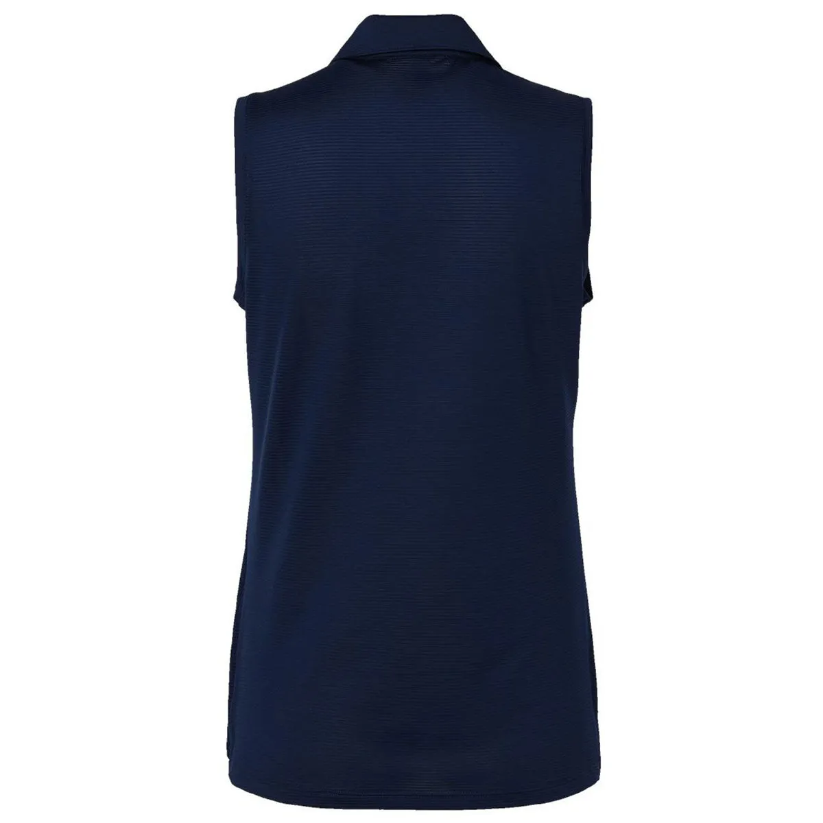 Adidas Women's Collegiate Navy Ottoman Sleeveless Polo sold by Merchology product image thumbnail 2